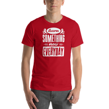 Red / XS Learn Something New Everyday Short-Sleeve Unisex T-Shirt by Design Express