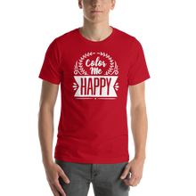 Red / XS Color Me Happy Short-Sleeve Unisex T-Shirt by Design Express