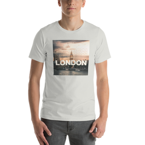 Silver / S London Square Unisex White T-Shirt by Design Express