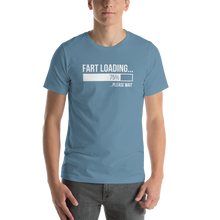 Steel Blue / S Fart Loading (Funny) Dark Unisex T-Shirt by Design Express