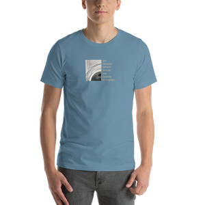 Steel Blue / S Art speaks where words are unable to explain Short-Sleeve Unisex T-Shirt by Design Express