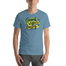 Steel Blue / S Good Vibes Only Short-Sleeve Unisex T-Shirt by Design Express