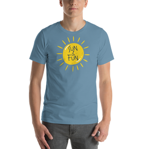 Steel Blue / S Sun & Fun Unisex T-Shirt by Design Express