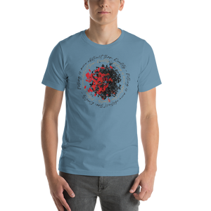 Steel Blue / S Nothing is more abstarct than reality Circle Unisex T-Shirt by Design Express