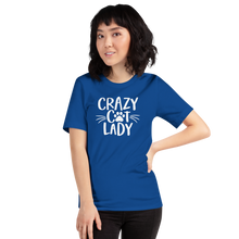 True Royal / S Crazy Cat Lady (Cat lover) Funny Light T-Shirt by Design Express