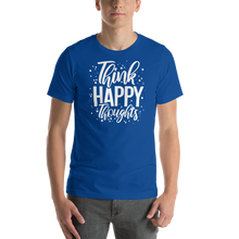 True Royal / S Think Happy Thoughts Short-Sleeve Unisex T-Shirt by Design Express