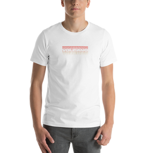 White / XS Volcano Back Short-Sleeve Unisex T-Shirt by Design Express