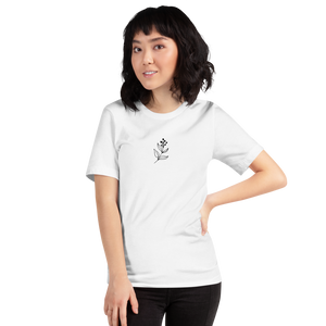 XS Let your soul glow Back Short-Sleeve Unisex White T-Shirt by Design Express