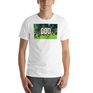 White / XS Believe in God Short-Sleeve Unisex T-Shirt by Design Express