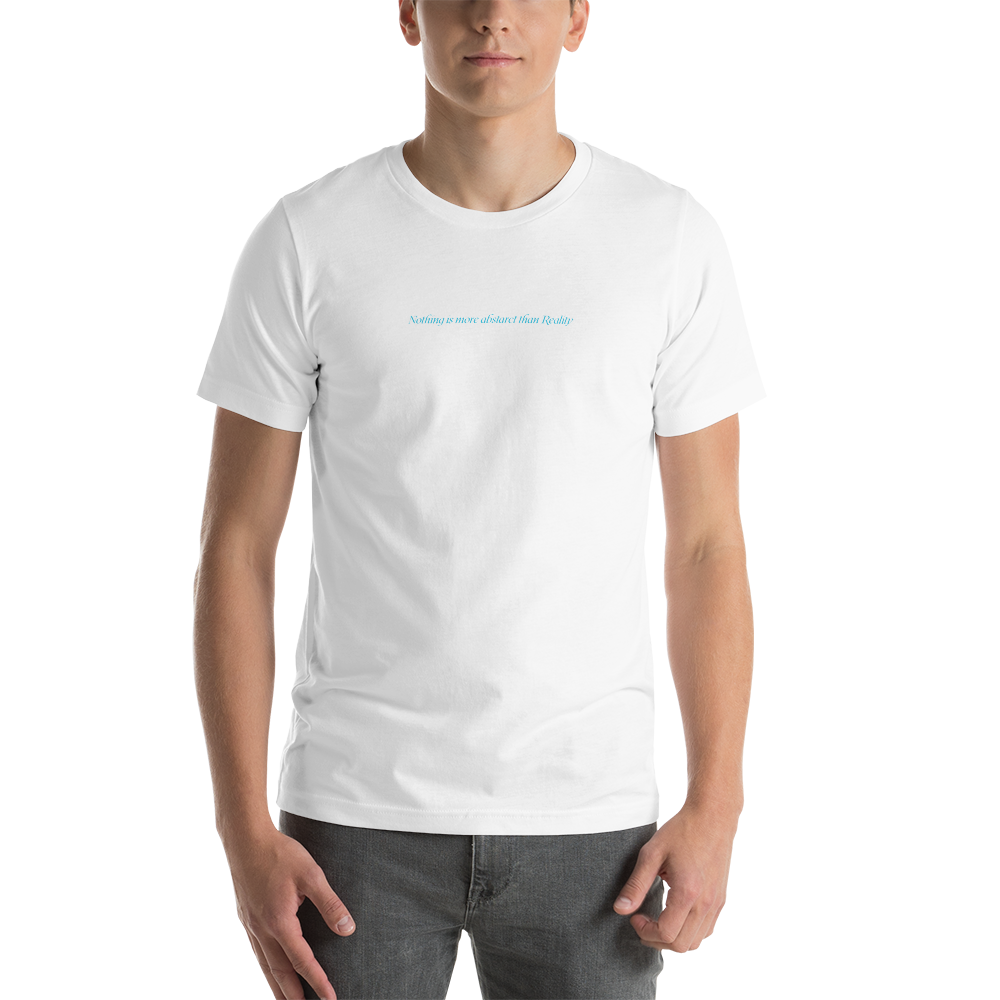 White / XS Nothing is more abstarct than reality Bavkside Short-Sleeve Unisex T-Shirt by Design Express