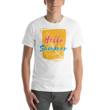 White / XS Hello Summer Short-Sleeve Unisex T-Shirt by Design Express