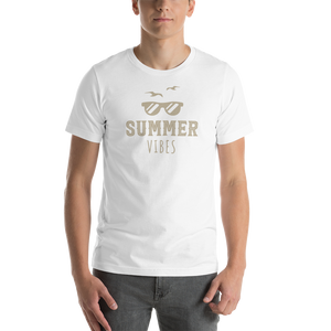 White / XS Summer Vibes Short-Sleeve Unisex T-Shirt by Design Express