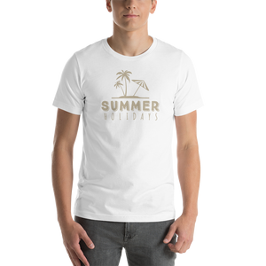 White / XS Summer Holidays Beach Short-Sleeve Unisex T-Shirt by Design Express