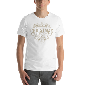 White / XS Merry Christmas & Happy New Year Unisex T-Shirt by Design Express