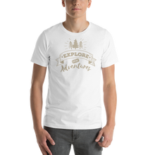 White / XS Explore New Adventures Unisex T-Shirt by Design Express