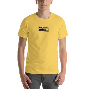 Yellow / S Fart Loading Small (Funny) Light Short-Sleeve Unisex T-Shirt by Design Express