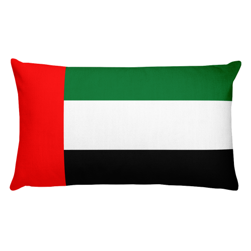 Default Title United Arab Emirates Flag Allover Print Rectangular Pillow Home by Design Express