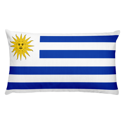 Default Title Uruguay Flag Allover Print Rectangular Pillow Home by Design Express