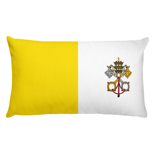 Default Title Vatican City Flag Allover Print Rectangular Pillow Home by Design Express