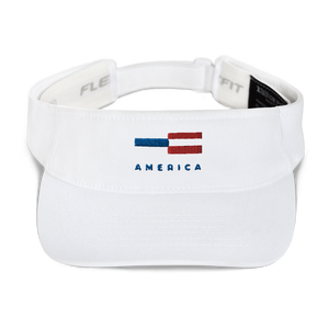 America Tower Pattern Embroidered Visor