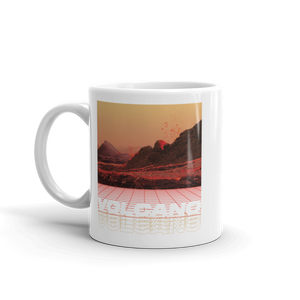 Volcano White Glossy Mug by Design Express