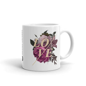 Default Title Love Flower White Glossy Mug by Design Express