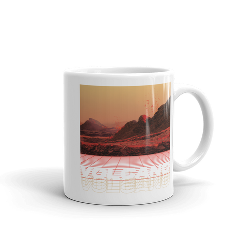 Default Title Volcano White Glossy Mug by Design Express