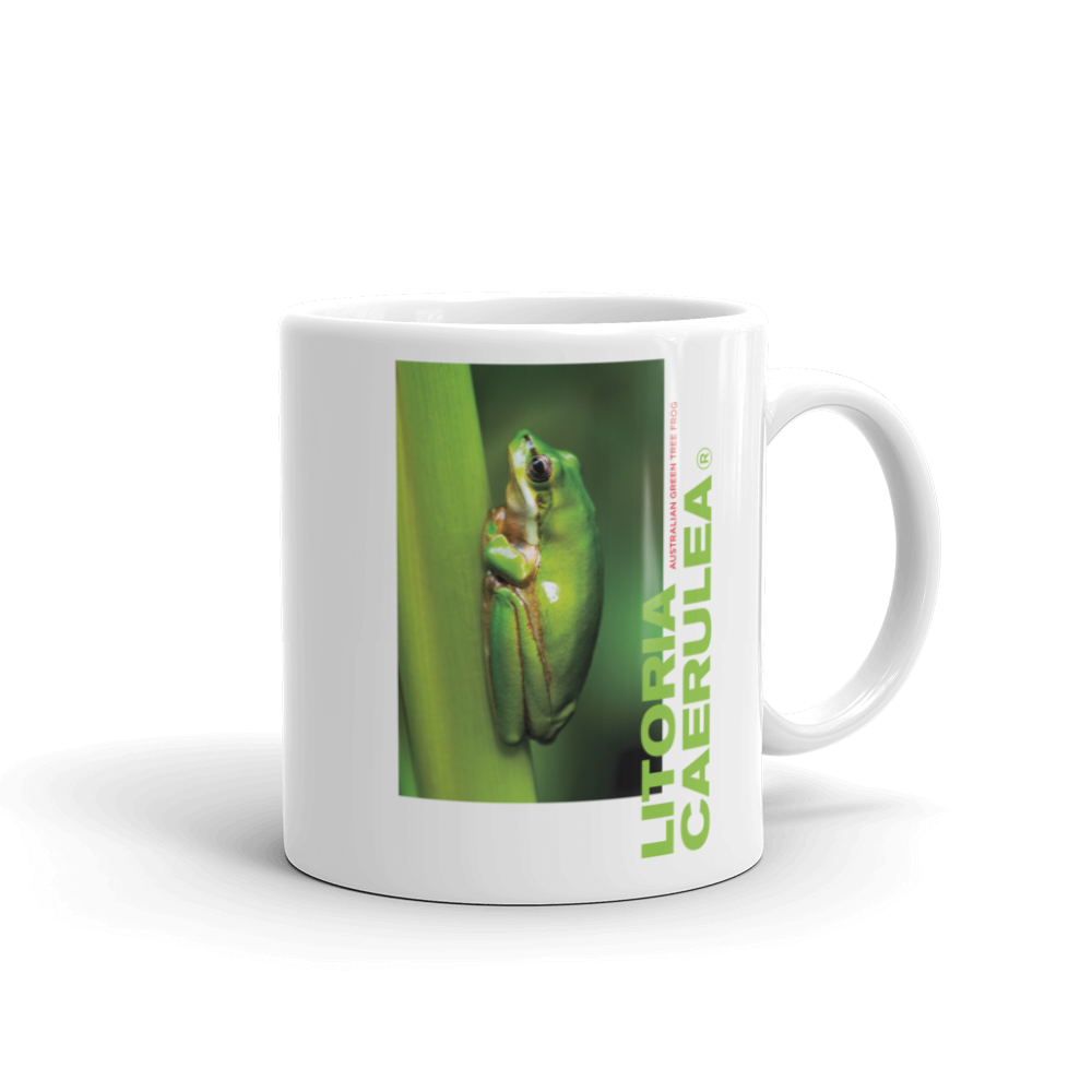 Default Title Litoria Caerulia White Glossy Mug by Design Express