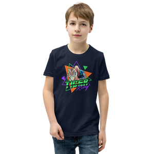 Navy / S Tiger King Youth T-Shirt by Design Express